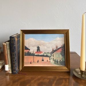 Vintage Style Gold Framed Landscape Seascape Print